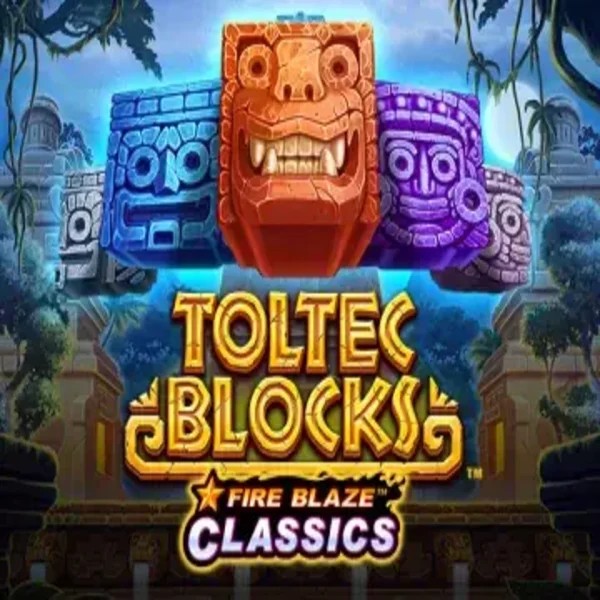 Fire Blaze: Toltec Blocks by Rarestone Gaming, showcased at tikitakacasino-espana.com – game logo